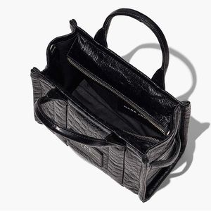 THE
CROC-EMBOSSED MINI TOTE BAG